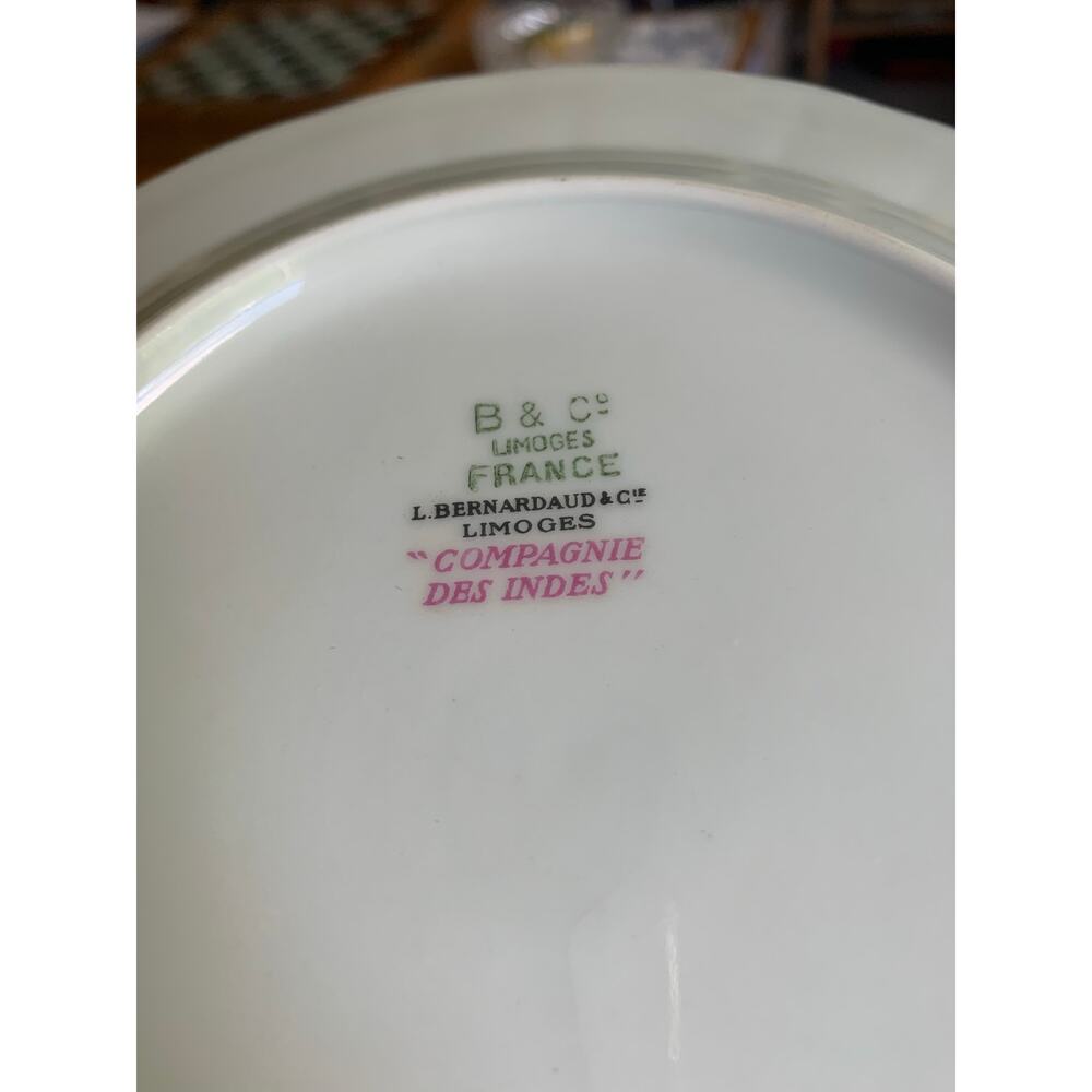 Limoge France set of two
Compagnie Des Indes Bernardaud Salad Plate 7.5 inch - Picture 4 of 10